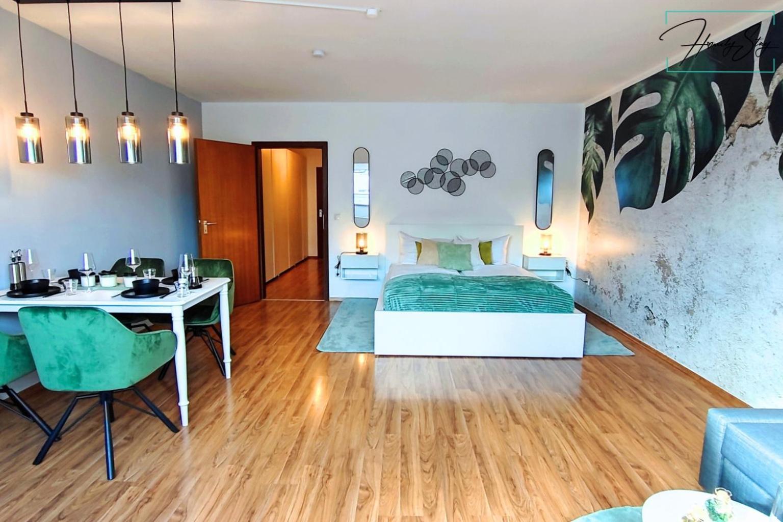 Homely Serenity Greens - Stylisch Studio-apartment With Kitchen - 10 Min To Station, Pet Friendly Monaco di Baviera
